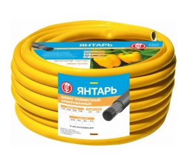 Армированный поливочный шланг Царицынские краски ВИТ Янтарь желтый, 18 мм, 2 мм, 25 м 38508 