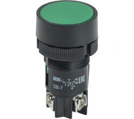 Кнопка IEK SB-7 Пуск, зеленая BBT40-SB7-K06 