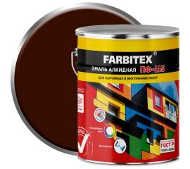 Алкидная эмаль FARBITEX ПФ-115 (шоколадный; 5 кг) 4300004383 