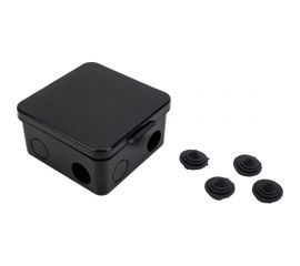 Распределительная коробка GREENEL наружного монтажа 100x100x50мм IP54 (48шт) цвет-черный GE41256-05 