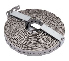 Перфорированная лента VORMANN 16x0,9 мм, 10 м, нержавеющая сталь 011403016 