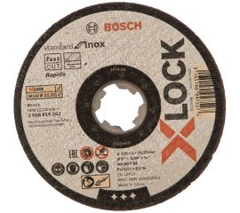 Отрезной диск по нержавеющей стали X-LOCK (125x1x22.2 мм) Bosch 2608619262 