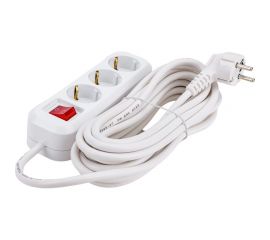 Удлинитель UNIVersal s-303а пвс 3/1,5 3гн. с заземлением, с выключателем, длина 7м (еврослот) 1728 