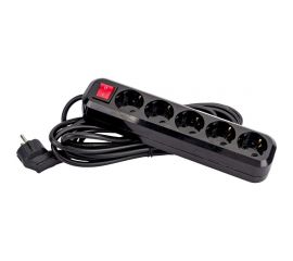 Сетевой фильтр 5bites 5м, 5 розеток, 16A, черный SP5B-350 