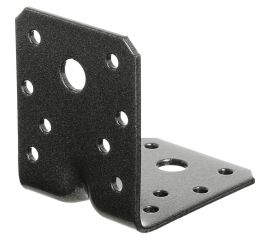 Уголок GAH ALBERTS DURAVIS перфо., усил., 70x70x55x2,5 мм, черный диамант 301866 