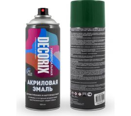 Аэрозольная акриловая эмаль Decorix (универсальная; темно-зеленый; 520 мл) 0101-15 DX 