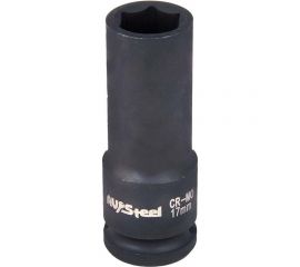 Головка ударная шестигранная удлиненная (17 мм; 1/2DR) AV Steel AV-720117 
