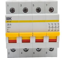 Рубильник IEK ВН-32 4Р 20А ИЭК MNV10-4-020 
