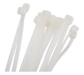 Кабельный хомут duwi нейлон, 120x2,5 мм, белый, 100 шт. 30257 5 
