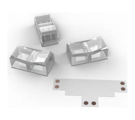 Набор коннекторов Gauss Basic: Т-образный коннектор, 3 клипсы, 8-10 мм, IP20 BT400 