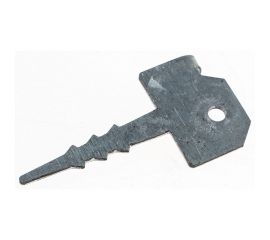 Крепление террасной доски СИБРТЕХ КЛЮЧ, 2мм 60мм х 30мм цинк 46557 