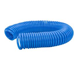 Шланг спиральный синий с быстросъемными соединениями профи (20 м; 8х12 мм; 20 бар) Pegas pneumatic 4916 