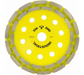 Чашка алмазная сегментная двухрядная по бетону 180 мм Diamond Industrial DIDCH180S 