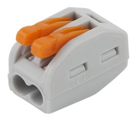 Клемма ЭРА серия 412 с рычагом 2 отверстия 0.08-2.5мм2 упаковка Б0057072 