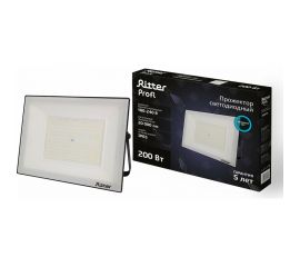 Светодиодный прожектор RITTER серия PROFI 230В 200 Вт 6500К 20000Лм IP65 черный 53412 3 