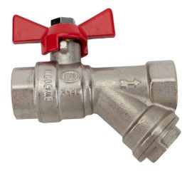 Шаровой кран c фильтром EUROS Grand 1/2"" ВР-ВР, ручка - бабочка EU.YT1086035 12_k 