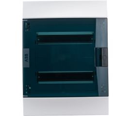 Бокс в нишу ABB mistral41 24 модуля, зеленая прозрачная дверь, c клеммами 1SLM004101A1205 