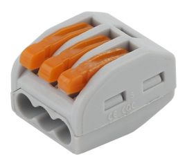 Клемма ЭРА серия 413 с рычагом 3 отверстия 0.08-2.5мм2 упаковка Б0057070 