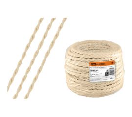 Ретро провод TDM ""Эко"" 2x1,5 витой ГОСТ бежевый 20м SQ2801-0211 