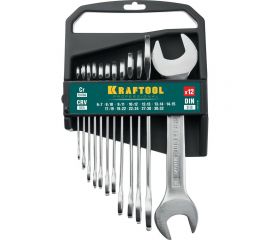 Набор рожковых гаечных ключей Kraftool 12 шт, 6 - 32 мм 27033-H12C_z01 
