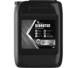 Гидравлическое масло Gidrotec OE HVLP 46 минер. кан. 20 л РОСНЕФТЬ 40839060 