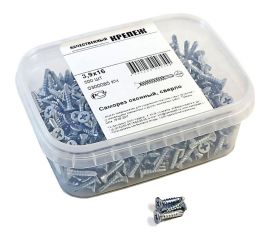 Оконный саморез Качественный КРЕПЕЖ 3.9х16 белый сверло 500 шт 0300085 КЧ 