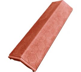 Парапет ППК на пролет забора в 0.5 кирпича Neoкомпозит Гибкая черепица, 500x130x15 мм, терракотовый ПЗ-130 ГЧ Т 