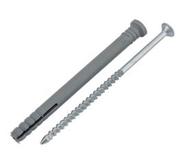 Дюбель-гвоздь Tech-Krep полипропилен, потайная манжета, SM-L 6x80 мм, 1000 шт. 125227 