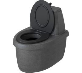 Торфяной туалет Rostok Комфорт чёрный гранит 2042.0000.910.000 