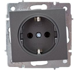 Розетка LEZARD RAIN с/ з керам. цв. черный графит матовый 703-4188-122 
