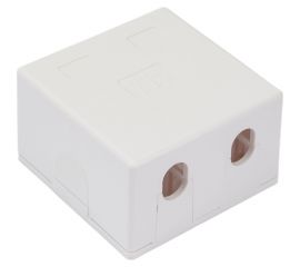 Корпус розетки для модуля DATAREX keystone 2 порта белый DR-5002 