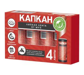 Липкая лента от мух КАПКАН 4 шт. hk91752 