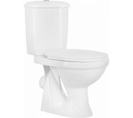 Унитаз-компакт Оскольская керамика Суперкомпакт горизонтальный выпуск, 1 режим, сиденье ПП ОК 460507 
