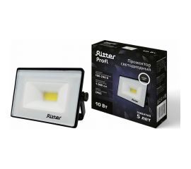 Светодиодный прожектор RITTER серия PROFI 230В 10 Вт 4000К 1000Лм IP65 черный 53414 7 