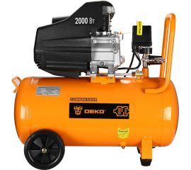 Воздушный поршневой масляный компрессор DEKO DKAC50, 50л ресивер 018-1111 
