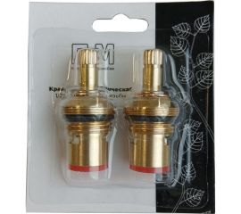 Комплект кран-букс Профсан ПСМ керамических резьба 1/2 15 шлицов 2 резьбы блистер PSM-1293-15 