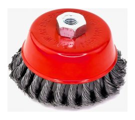 Щетка чашечная жгутовая 125 мм, М14, ворс сталь 0.50 мм для УШМ 13-103 EuroBrush EB-AST5 