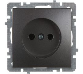 Механизм розетки NILSON 1СП антрацит Touran/Alegra metallic 24160415 