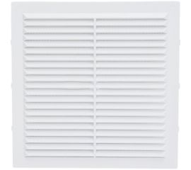Решетка неразъемная с москитной сеткой (190x190 мм; белая) TDM SQ1807-0087 