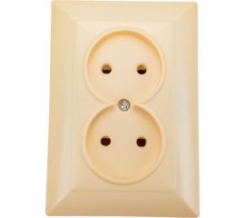 Розетка ООО Ливны-Электро РС 10-010, слоновая кость РСф 131 
