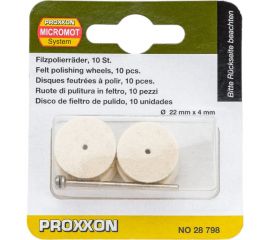 Насадки полировальные из войлока (10 шт; 22 мм) Proxxon PR- 28798 
