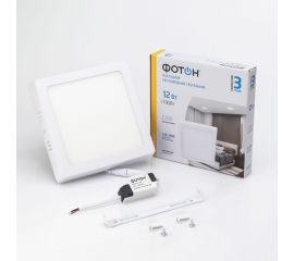 Светодиодный накладной светильник ФОТОН квадратный CLO-12W2700K-S 24730 