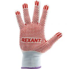 Нейлоновые перчатки с ПВХ-покрытием точка REXANT 09-0202-2 