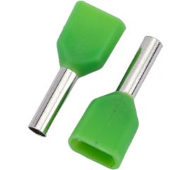 Двойной изолированный наконечник-гильза HLT Ншви2 1.0-8 мм зеленый упаковка 100 шт 084-04-62,084-04-062 4670042794296 