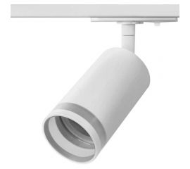 Трековый однофазный светильник на шинопровод Wolta IP20, под лампу GU10, белый WTL-GU10/04W 