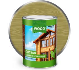 Защитно-красящий состав для древесины FARBITEX (быстросохнущий; тик; 0.75 л) 4300008468 