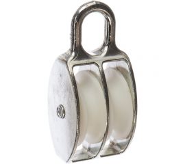 Двойной оцинкованный блок для троса, нейлоновый шкив 50мм 1шт - ярлык Tech-Krep 112733 