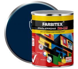 Алкидная эмаль FARBITEX ПФ-115 (синий; 5 кг) 4300001592 