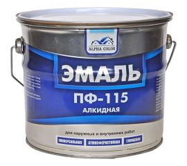 Эмаль Царицынские краски Alpha Color ПФ 115, бежевая, 3.2 кг 34610 
