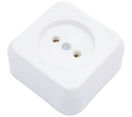 Розетка ООО Ливны-Электро РА 10-007 белая РАф 724 